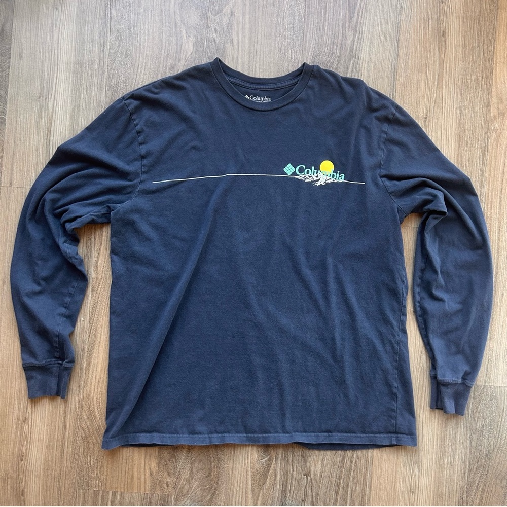 Columbia Long Sleeve Tee - Navy - XL